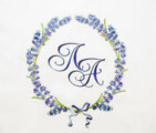 Дизайн машинной вышивки Венок Лаванды