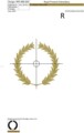 Дизайн машинной вышивки Венок для монограммы - 2 размера