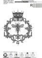 Дизайн машинной вышивки Винтажная Королева Пчела