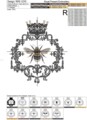 Королевская пчела в рамке - 3 размера