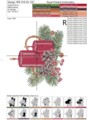 Дизайн машинной вышивки Винтажные новогодние свечи - 3 размера