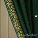 Витиеватый барокко цветочный бордюр