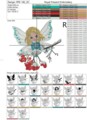Дизайн машинной вышивки Зимняя Фея - 2 размера