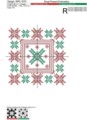 Дизайн машинной вышивки крестом Скандинавский Квилт - 2 размера