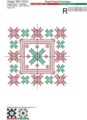Дизайн машинной вышивки крестом Скандинавский Квилт - 2 размера
