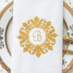 Снежинка барокко Рамка для монограммы - 3 размера