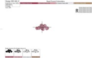 Дизайны для машинной вышивки Красная смородина - 4 в 1