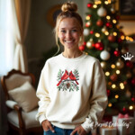 Рождественские кардиналы - 4 размера