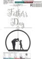 Дизайны машинной вышивки с аппликацией День отца - 5 размеров