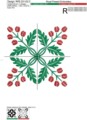 Два Дизайна машинной вышивки Цветочный орнамент - 4 размера