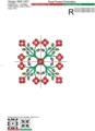 Фольклорный цветочный Узор для машинной вышивки - 2 размера