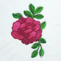 Горловина с розами Дизайн машинной вышивки
