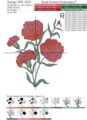 Гвоздики Дизайн машинной вышивки - 3 размера