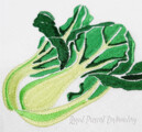 Китайская листовая капуста Дизайн для машинной вышивки - 3 размера