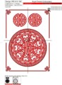 Китайский дизайн для машинной вышивки  - 2 размера