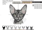 Корниш-Рекс Портрет Кот Большой - 4 размера