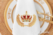 Королевская Корона в Венке Дизайн машинной вышивки - 3 размера