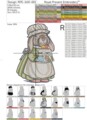 Крольчиха с куличом Пасхальный Дизайн машинной вышивки - 5 размеров