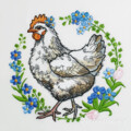Курочка с Венком из Незабудок - 4 размера