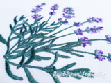 Куст Лаванды Дизайн машинной вышивки - 4 размера