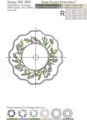 Лаванда подставка под тарелку дизайн машинной вышивки - 3 размера