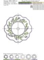 Лаванда подставка под тарелку дизайн машинной вышивки - 3 размера