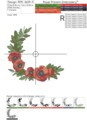 Летние алые маки угол - 4 размера