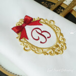 Барокко рамка с бантом - 5 размера