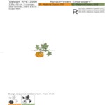 Мини-фрукты и овощи — набор дизайнов машинной вышивки: тыква, перцы, свёкла и яблоко