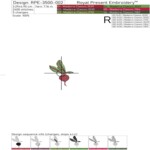 Мини-фрукты и овощи — набор дизайнов машинной вышивки: тыква, перцы, свёкла и яблоко