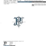 Монограмма FP-PF - 2 размера