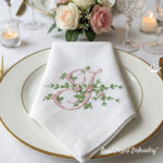 Монограмма J с розами