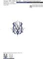 Монограмма MN-NM Дизайн машинной вышивки - 4 размера