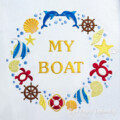 Мой кораблик Дизайн машинной вышивки