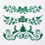 Набор Новогодних бордюров