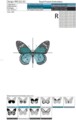 Набор дизайнов для машинной вышивки Две бабочки