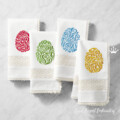 Набор из 4 дизайнов машинной вышивки Декоративные пасхальные яйца