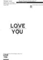 Надпись LOVE с рамкой из Роз Дизайн машинной вышивки -  2 размера