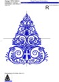 Новогодний Дизайн машинной вышивки Елочка - 4 размера