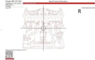 Новогодний Камин Red Work Дизайн для машинной вышивки