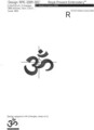 Ом знак Дизайн машинной вышивки - 6 размеров