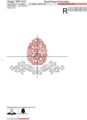 Орнаментальный Дизайн машинной вышивки Пасхальное яйцо - 4 размера