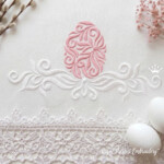 Орнаментальное Пасхальное яйцо с бордюром - 4 размера