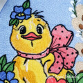 Пасхальный Цыпленок с бантом в яйце Дизайн машинной вышивки - 3 размера