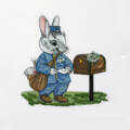 Пасхальный Зайка Почтальон Дизайн машинной вышивки - 4 размера