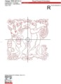 Пасхальные кролики в стиле RedWork - 4 размера
