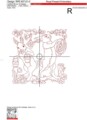 Пасхальные кролики в стиле RedWork - 4 размера