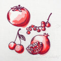 Помидор, Смородина, Вишни, Гранат Дизайны машинной вышивки - 2 размера