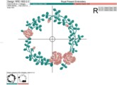 Рамка для машинной вышивки Мини розы - 4 размера