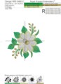 Ромашка Угол Дизайн Машинной Вышивки - 2 размера